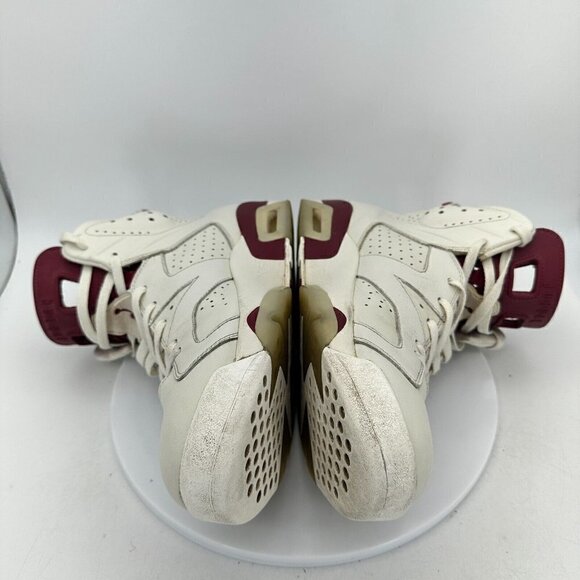 Nike Air Jordan 6 Retro Men Size 13 384664–116 Red Maroon White Basketball Shoes - Picture 9 of 14